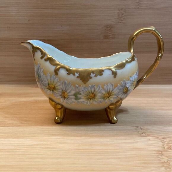 Vintage T & V Limoges France Daisy Creamer Tressemann & Vogt *Beautiful Piece* - Picture 1 of 11